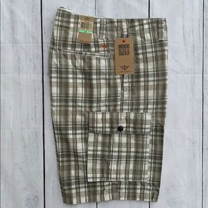 Dockers Cargo Shorts Olive Green/khakis SZ 34 NWT